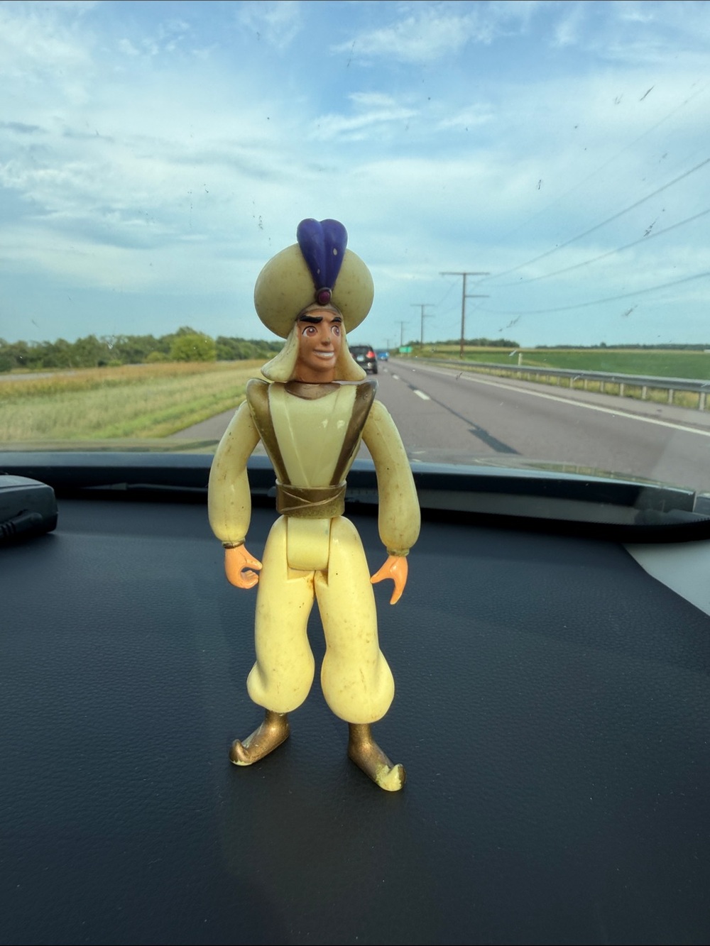 Aladdin Prince Action Figure, Plastic, Beige/Brown/Purple, Cartoon & TV